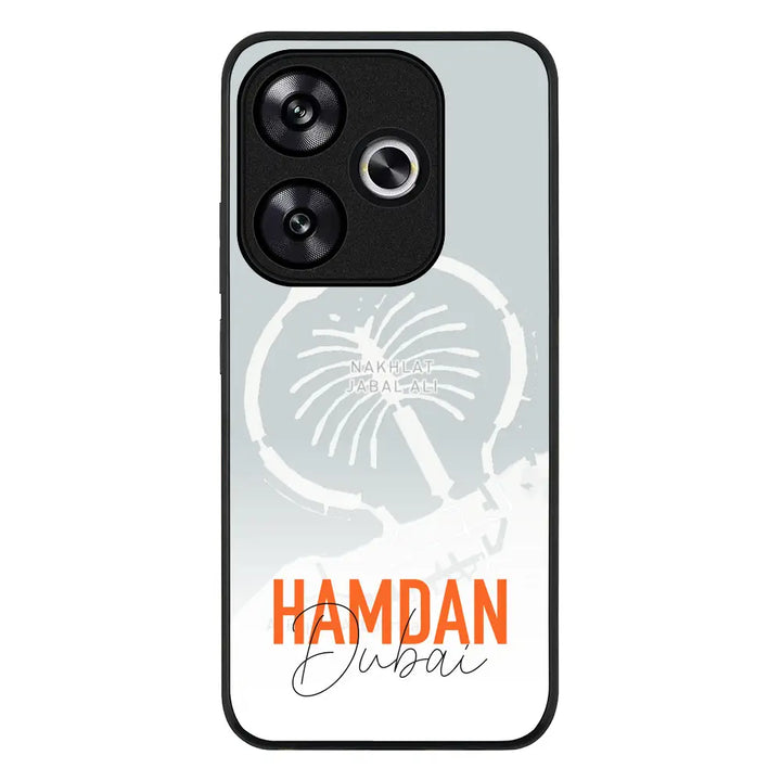 Redmi Turbo 3 / Rugged Black Personalized Location Map & Name, Phone Case - Redmi - Stylizedd.com