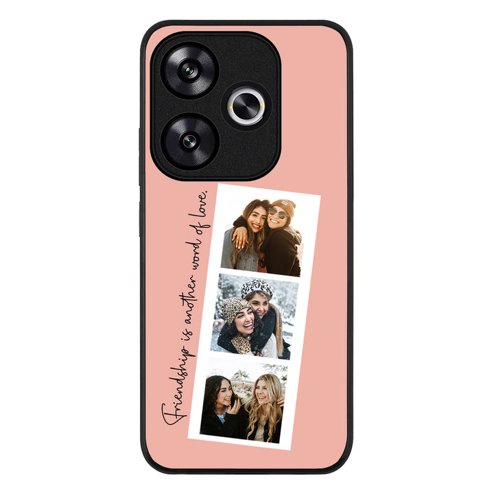 Redmi Turbo 3 / Rugged Black Custom Photo Strip Polaroid Style, Phone Case - Redmi - Stylizedd.com