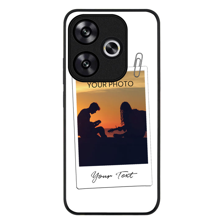 Redmi Turbo 3 / Rugged Black Polaroid Photo Phone Case - Redmi - Stylizedd.com