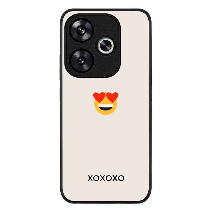 Redmi Turbo 3 / Rugged Black Custom Text Emojis Emoticons, Phone Case - Redmi - Redmi - Stylizedd.com