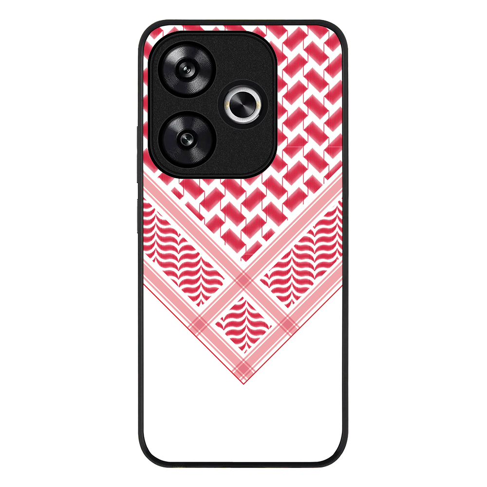 Redmi Turbo 3 / Rugged Black Custom Arab Shemagh, Phone Case - Redmi - Stylizedd.com