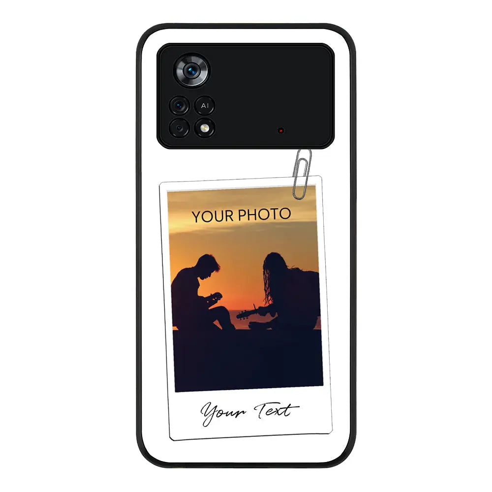 Poco M4 Pro 4G / Rugged Black Phone Case Polaroid Photo Phone Case - Poco - Stylizedd