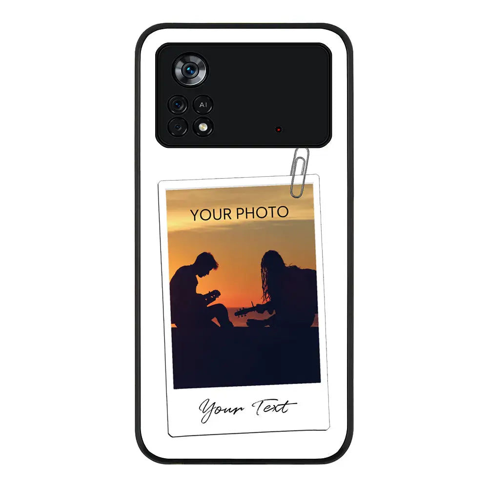 Poco M4 Pro 4G Rugged Black Polaroid Photo Phone Case - Poco - Stylizedd.com
