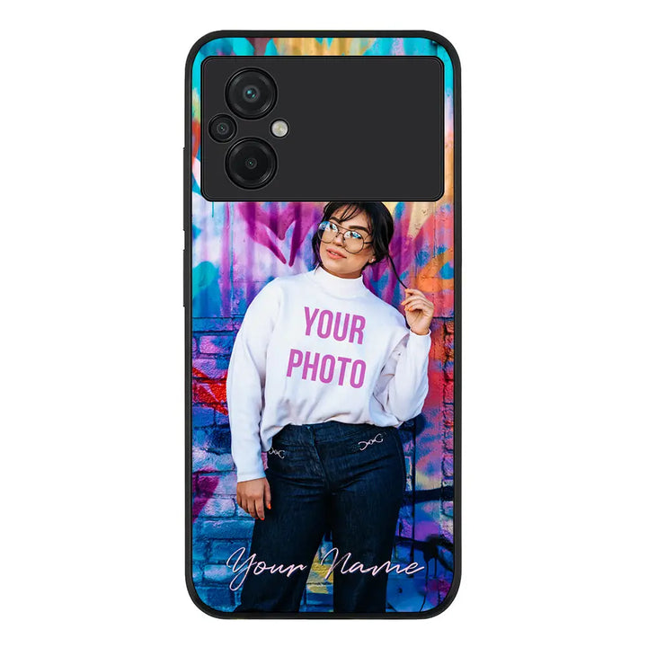 Poco M5 / Rugged Black Phone Case Custom Photo, My Style Phone Case - Poco - Stylizedd