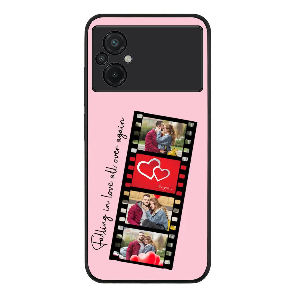 Poco M5 / Rugged Black Phone Case Custom Valentine Photo Film Strips, Phone Case - Poco - Stylizedd