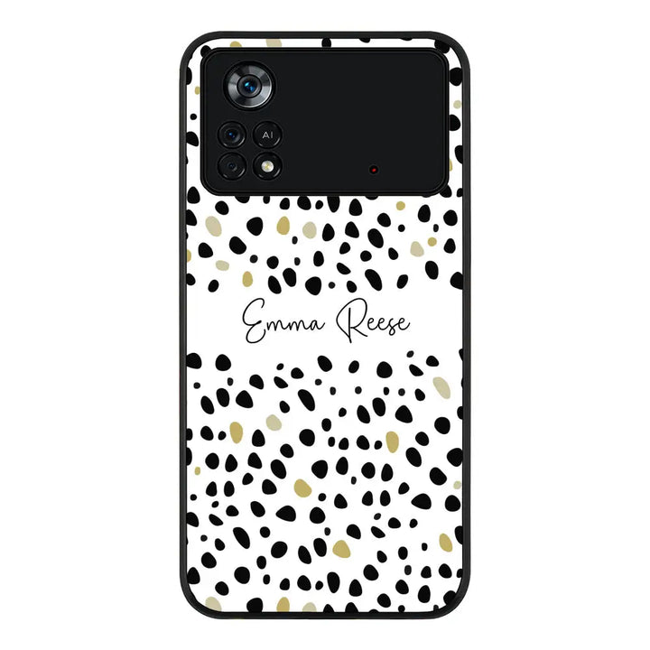 Poco X4 Pro / Rugged Black Pebble Multi Color Custom Text, My Name Phone Case, Stylizedd.com in Dubai Sharjah UAE UK  