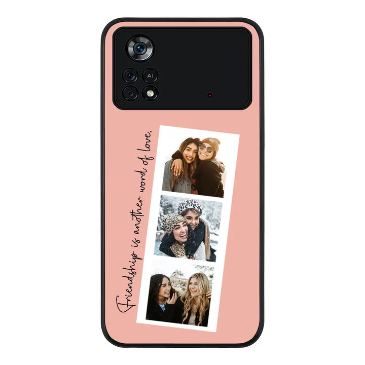 Poco X4 Pro / Rugged Black Custom Photo Strip Polaroid Style, Phone Case, Stylizedd.com in Dubai Sharjah UAE UK  