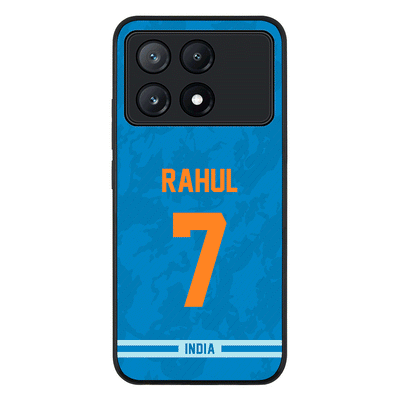 Personalized Cricket Jersey Phone Case Custom Name & Number - Poco - X6 Pro / Rugged Black