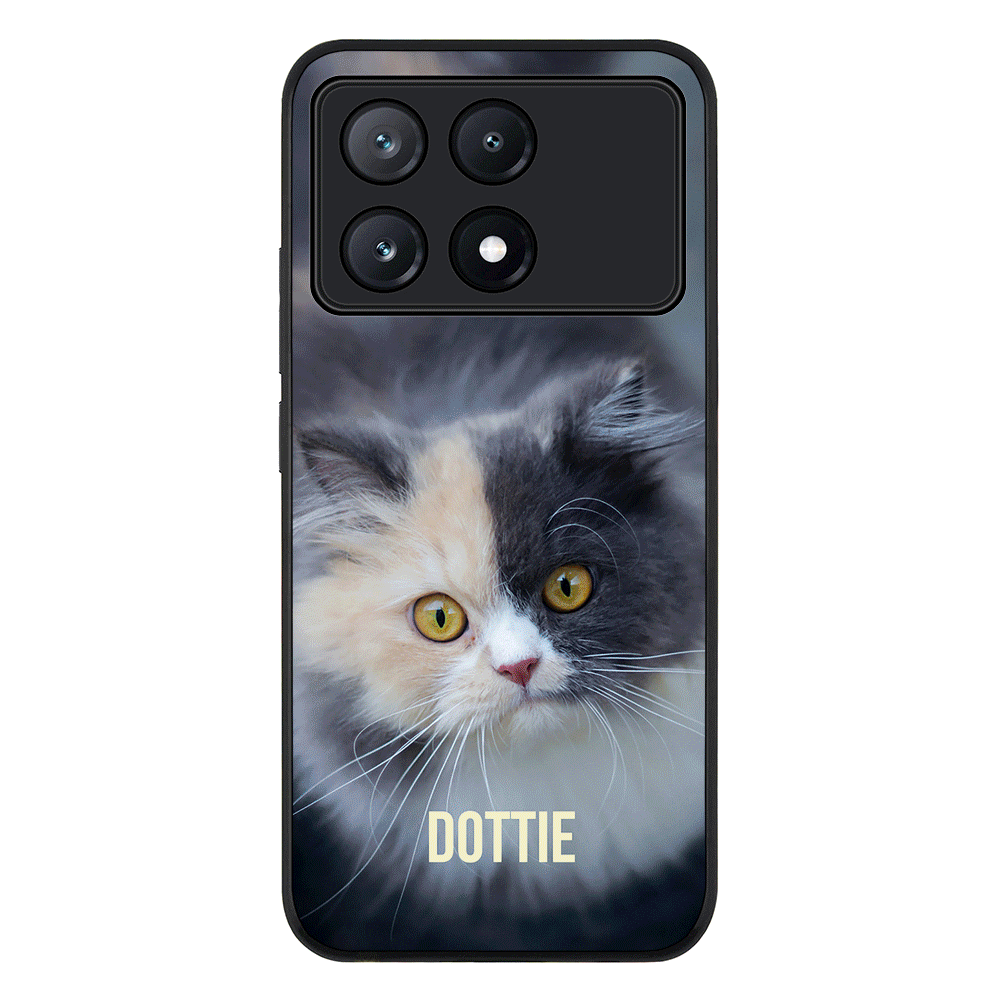 Personalized Pet Cat Phone Case - Poco - X6 Pro / Rugged Black - Stylizedd
