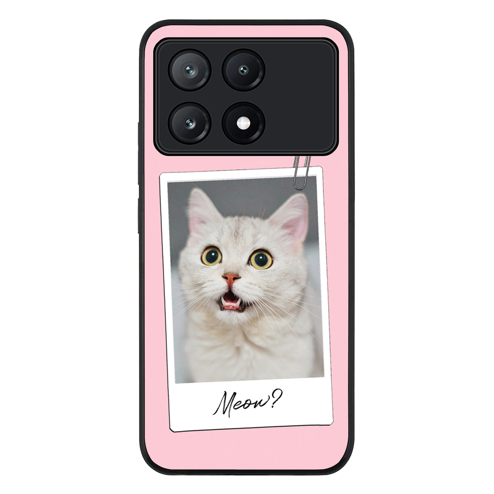 Polaroid Photo Pet Cat Phone Case - Poco - X6 Pro / Rugged Black - Stylizedd