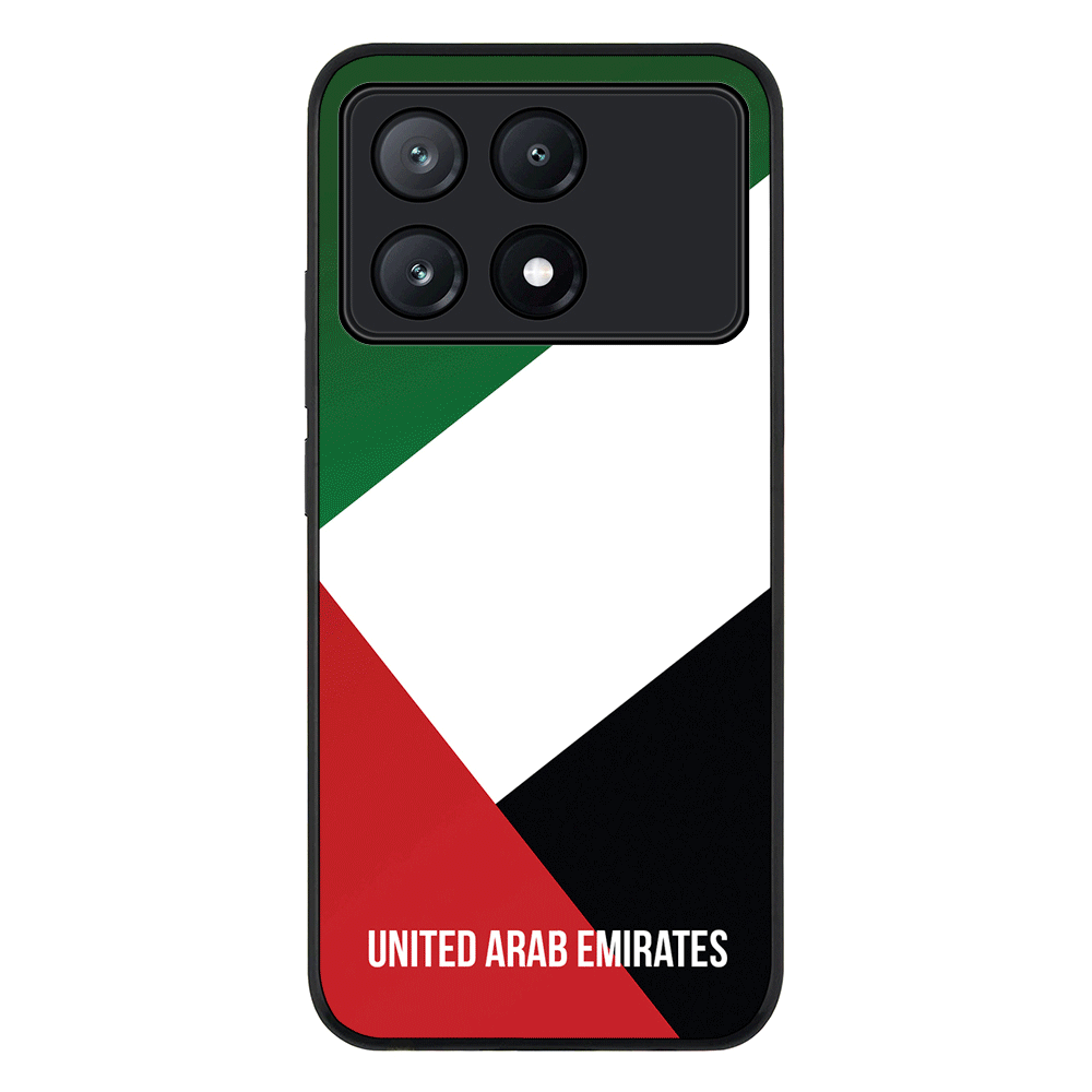 Personalized UAE United Arab Emirates Phone Case - Poco - X6 Pro / Rugged Black - Stylizedd