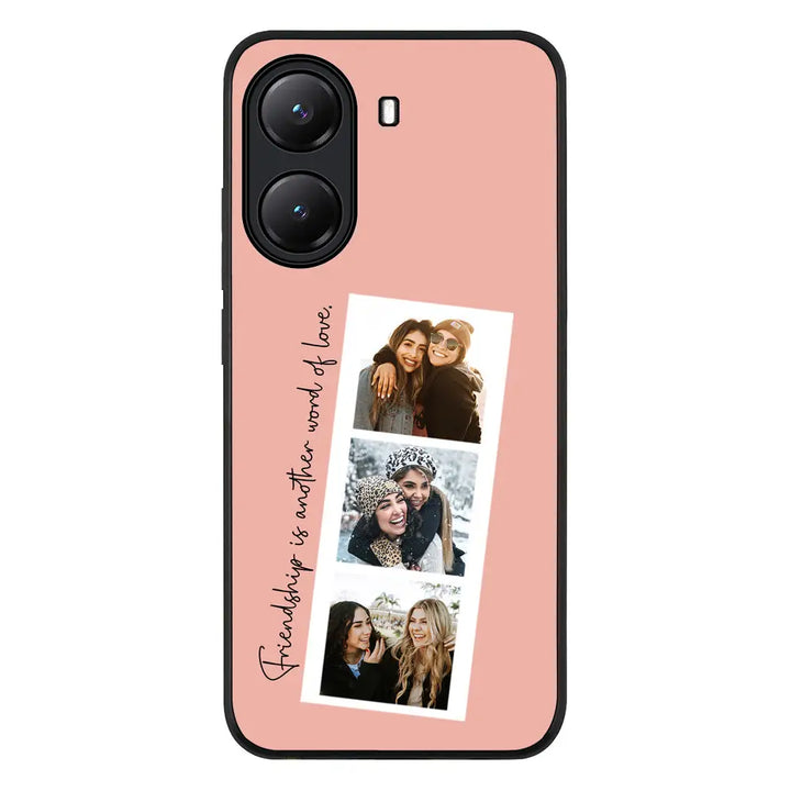 Custom Photo Strip Polaroid Style Phone Case - Poco - X7 Pro / Rugged Black - Stylizedd