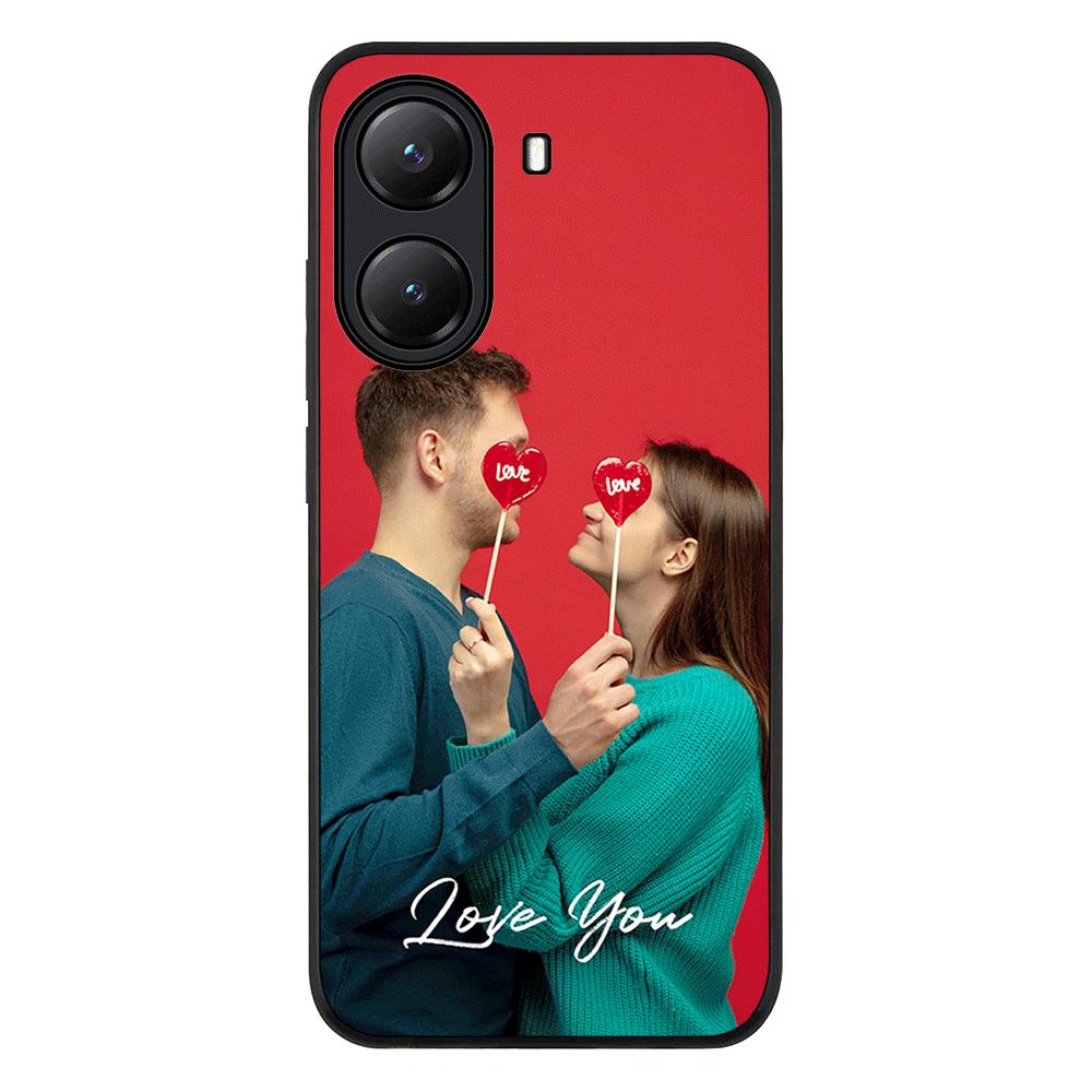 Custom Photo Valentine Phone Case - Poco - X7 Pro / Rugged Black - Stylizedd