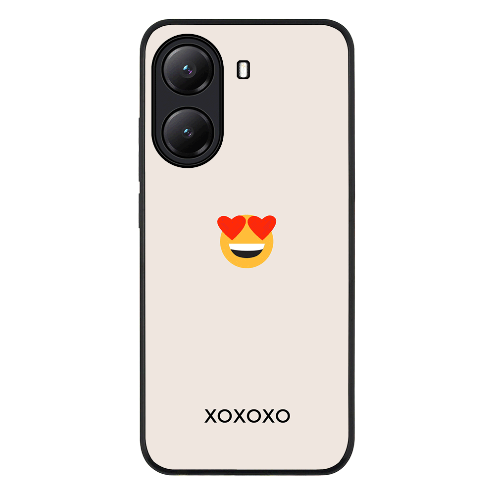 Custom Text Emojis Emoticons Phone Case - Poco - X7 Pro / Rugged Black - Stylizedd