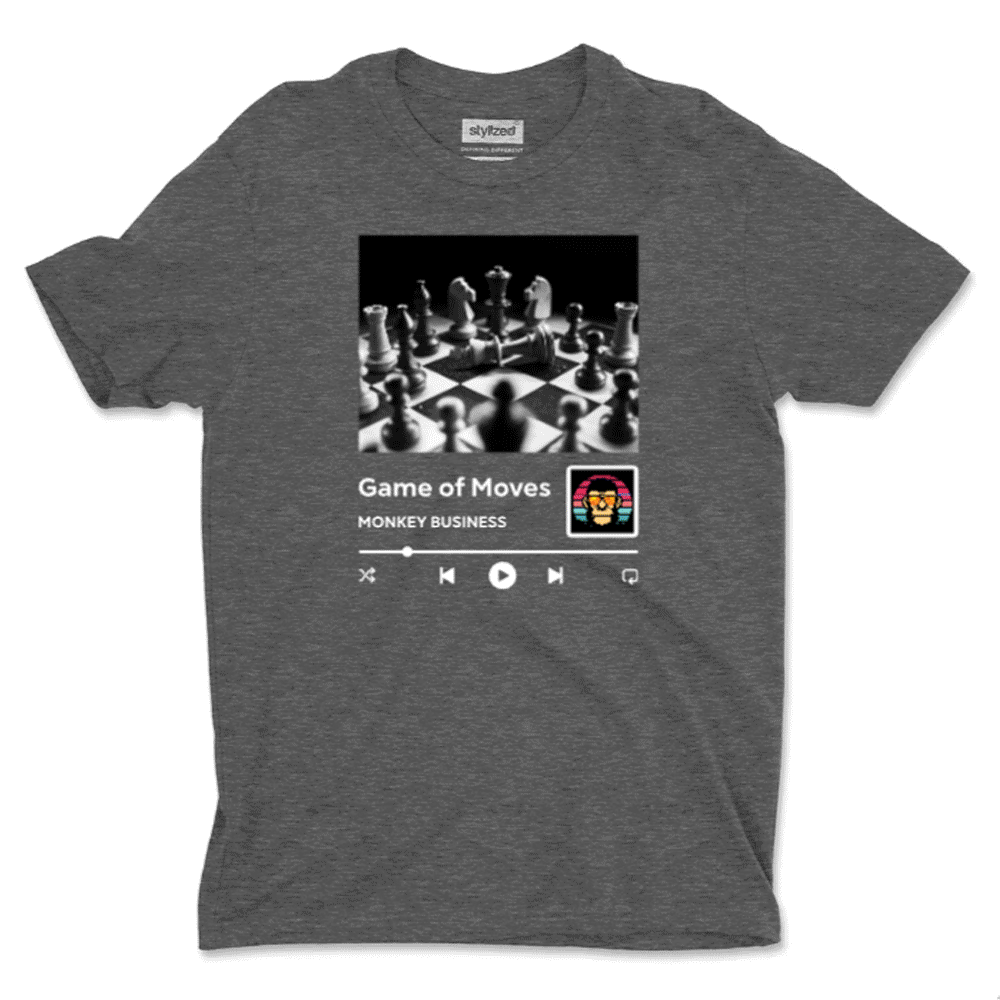 Custom Music Player with QR Code T - shirt - Classic - Charcoal Grey / XS - T - Shirt