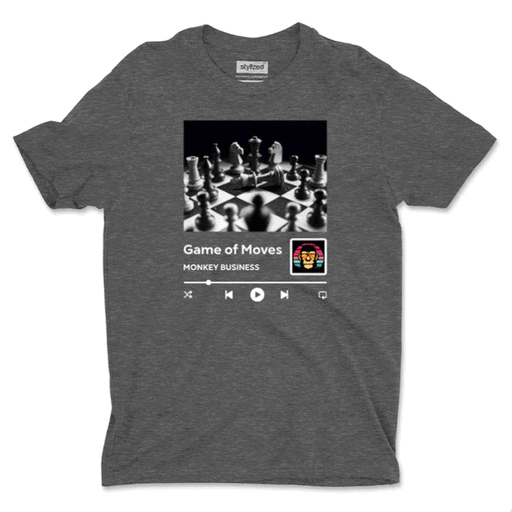 Custom Music Player with QR Code T - shirt - Classic - Charcoal Grey / XS - T - Shirt