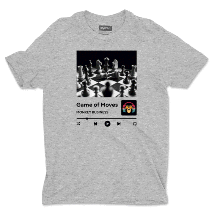 Custom Music Player with QR Code T - shirt - Classic - Light Grey / XS - T - Shirt
