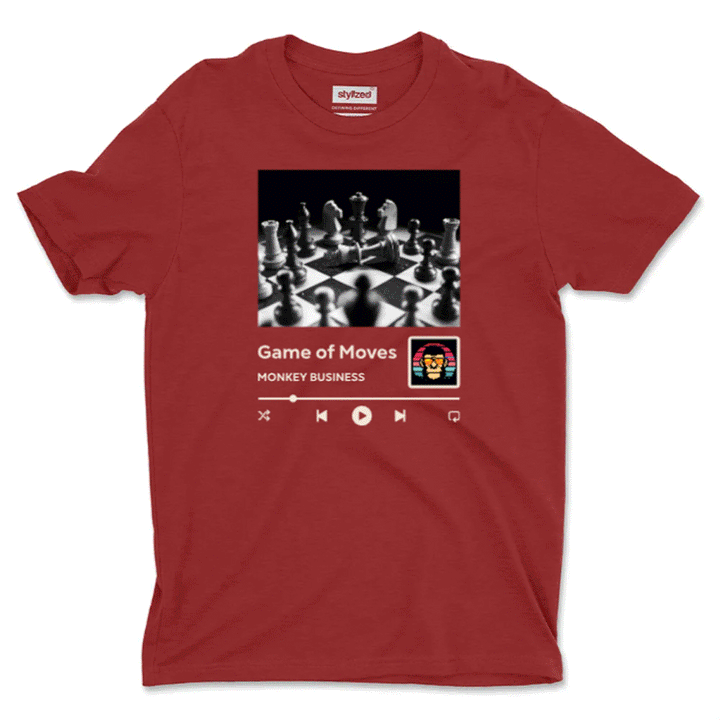Custom Music Player with QR Code T - shirt - Classic - Maroon / XS - T - Shirt