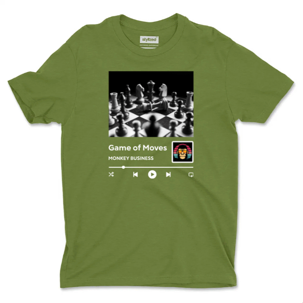 Custom Music Player with QR Code T - shirt - Classic - Military Green / XS - T - Shirt