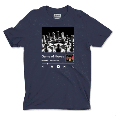 Custom Music Player with QR Code T - shirt - Classic - Navy Blue / XS - T - Shirt