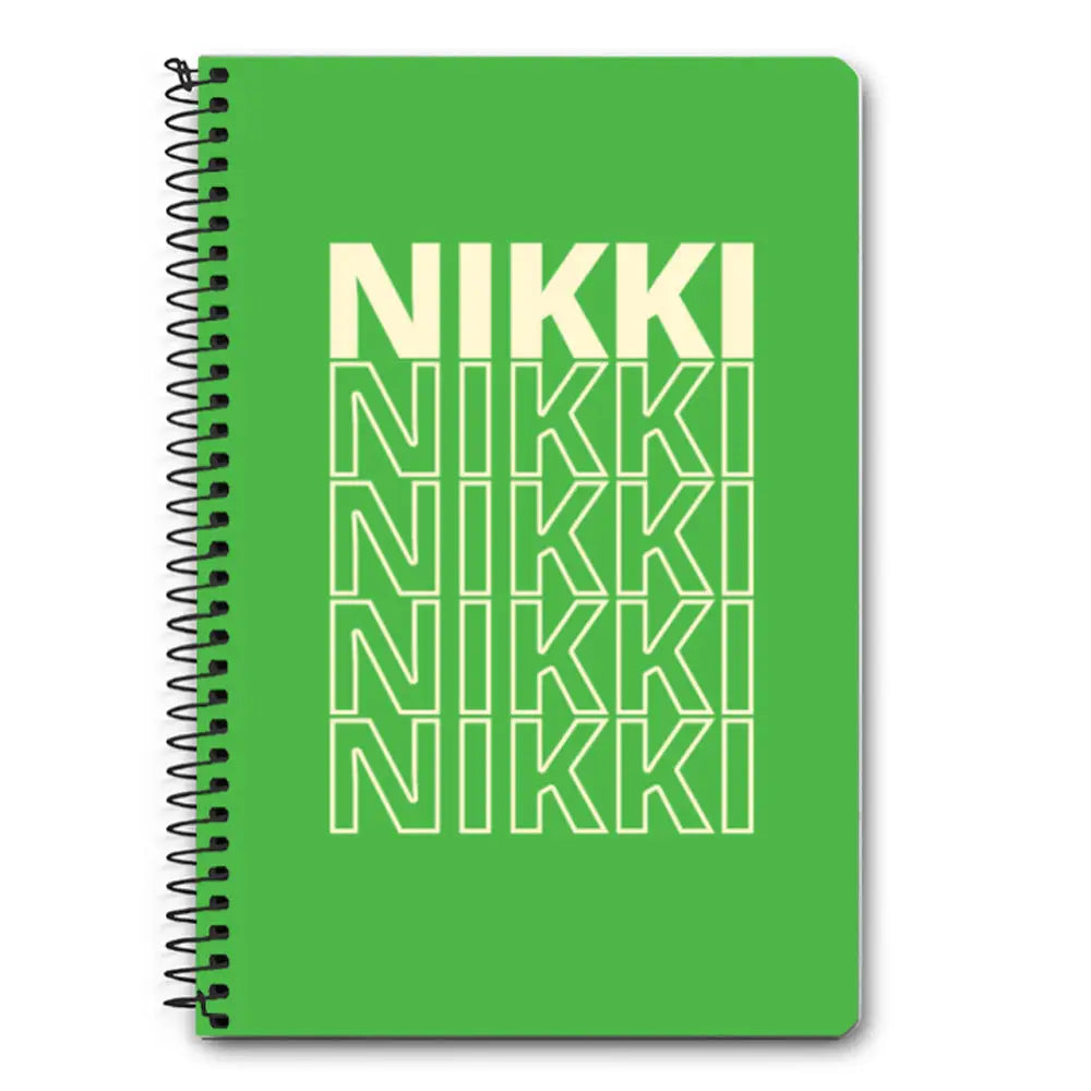 A5 Spiral Notebook Repeated Monogram Notebook - Stylizedd.com