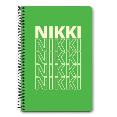 A5 Spiral Notebook Repeated Monogram Notebook - Stylizedd.com