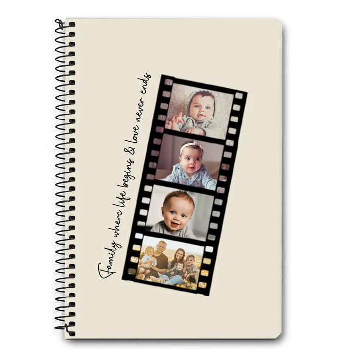 Custom Film Strips Personalised Movie Strip Notebook - A5 Spiral