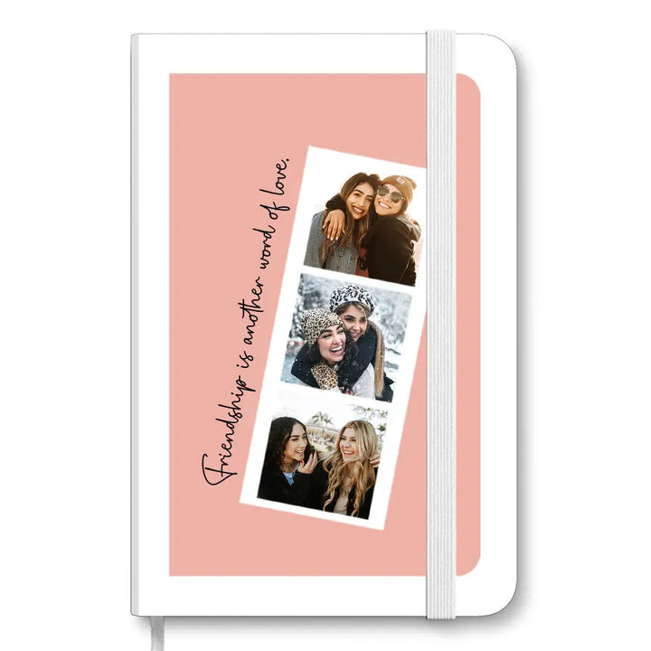 Custom Photo Strip Polaroid Style Notebook - A5 Pu Leather