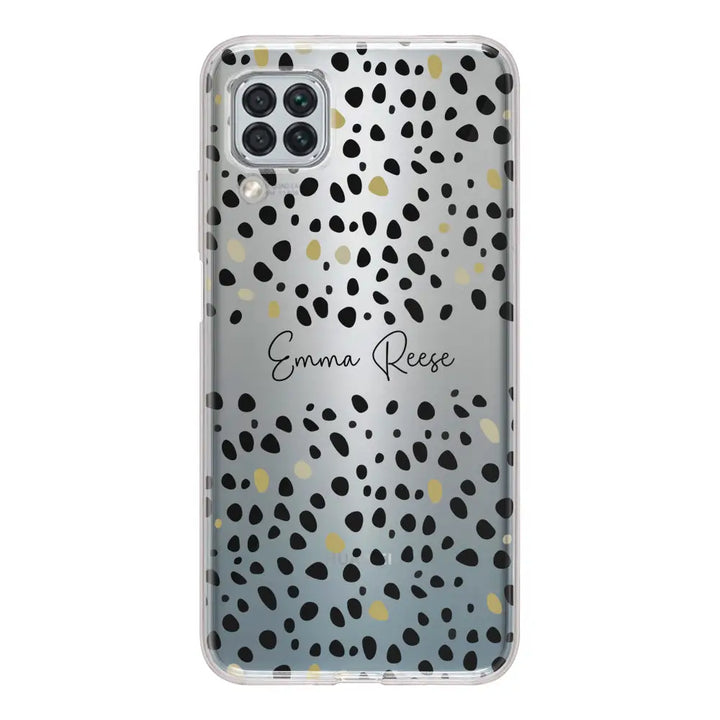 Huawei Nova 7i / P40 lite / Clear Classic Pebble Multi Color Custom Text, My Name Phone Case - Huawei - Stylizedd.com