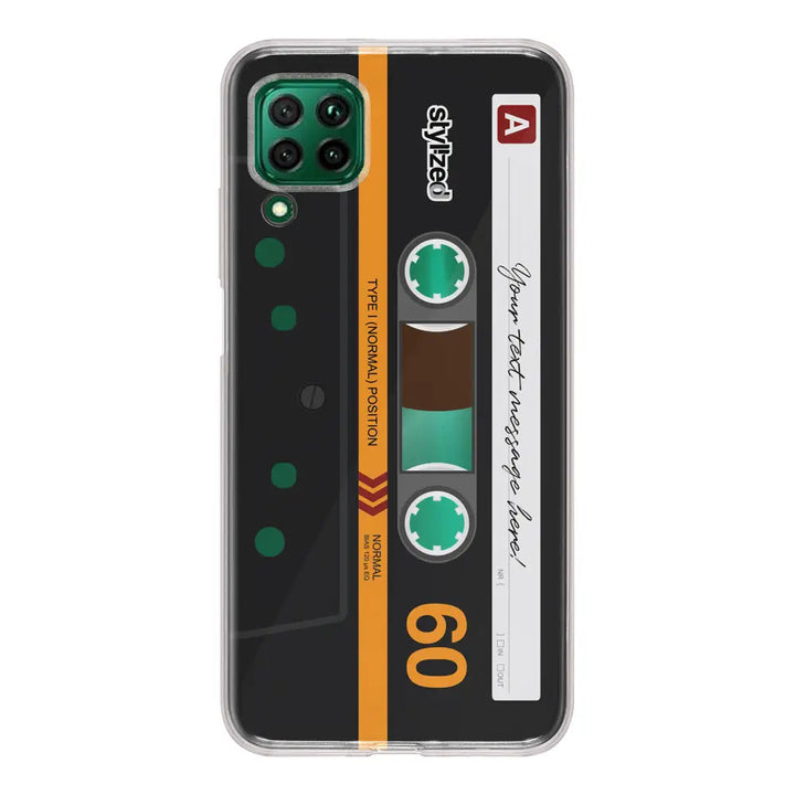 Huawei Nova 7i / P40 lite / Clear Classic Custom Retro Cassette Tape Phone Case - Huawei - Stylizedd.com