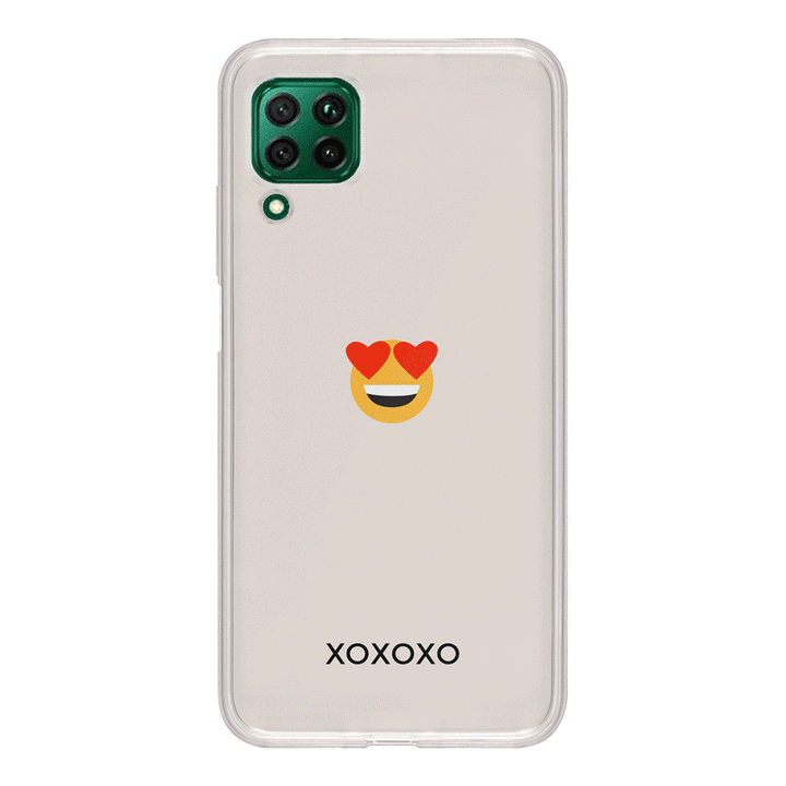 Huawei Nova 7i / P40 lite / Clear Classic Custom Text Emojis Emoticons, Phone Case - Huawei - Stylizedd.com