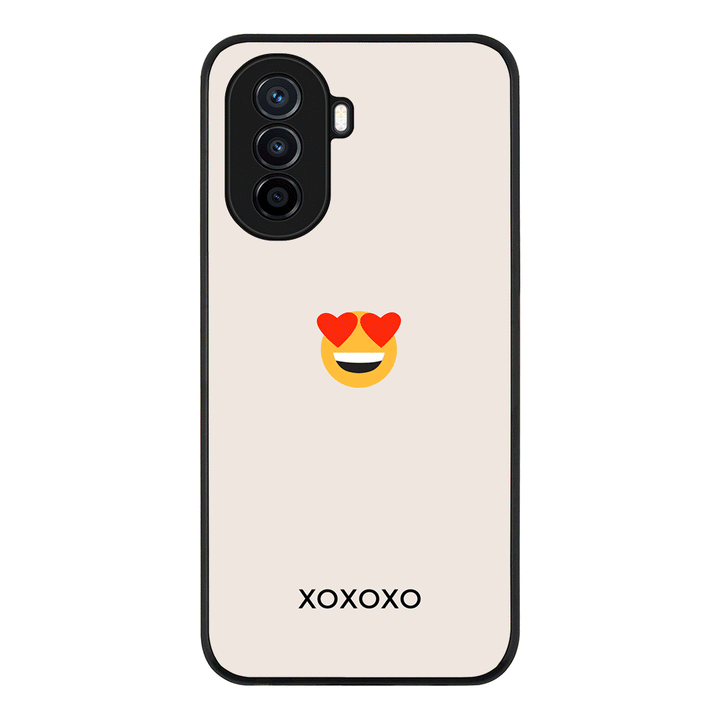 Huawei Nova Y70 / Rugged Black Custom Text Emojis Emoticons, Phone Case - Huawei - Stylizedd.com