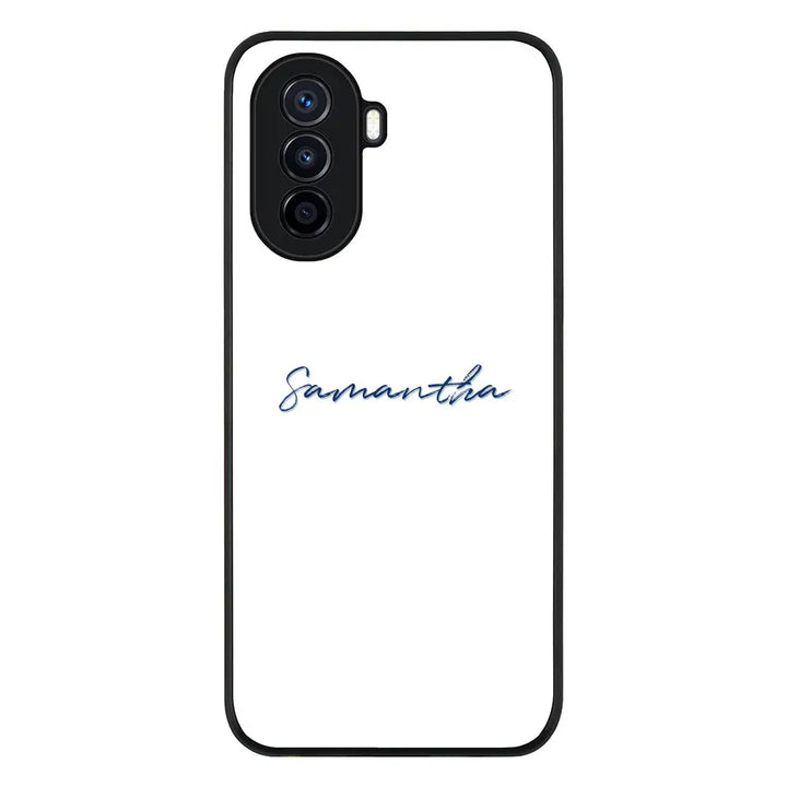 Huawei Nova Y71 / Rugged Black Custom Text, My Name Phone Case - Huawei - Stylizedd.com