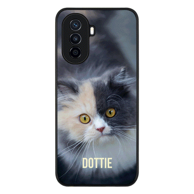 Personalized Pet Cat Phone Case - Huawei - Nova Y71 / Rugged Black - Stylizedd