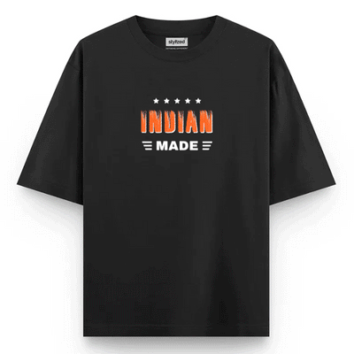 Custom Nationality Made T-shirt - Oversize - Black / XS - T-Shirt