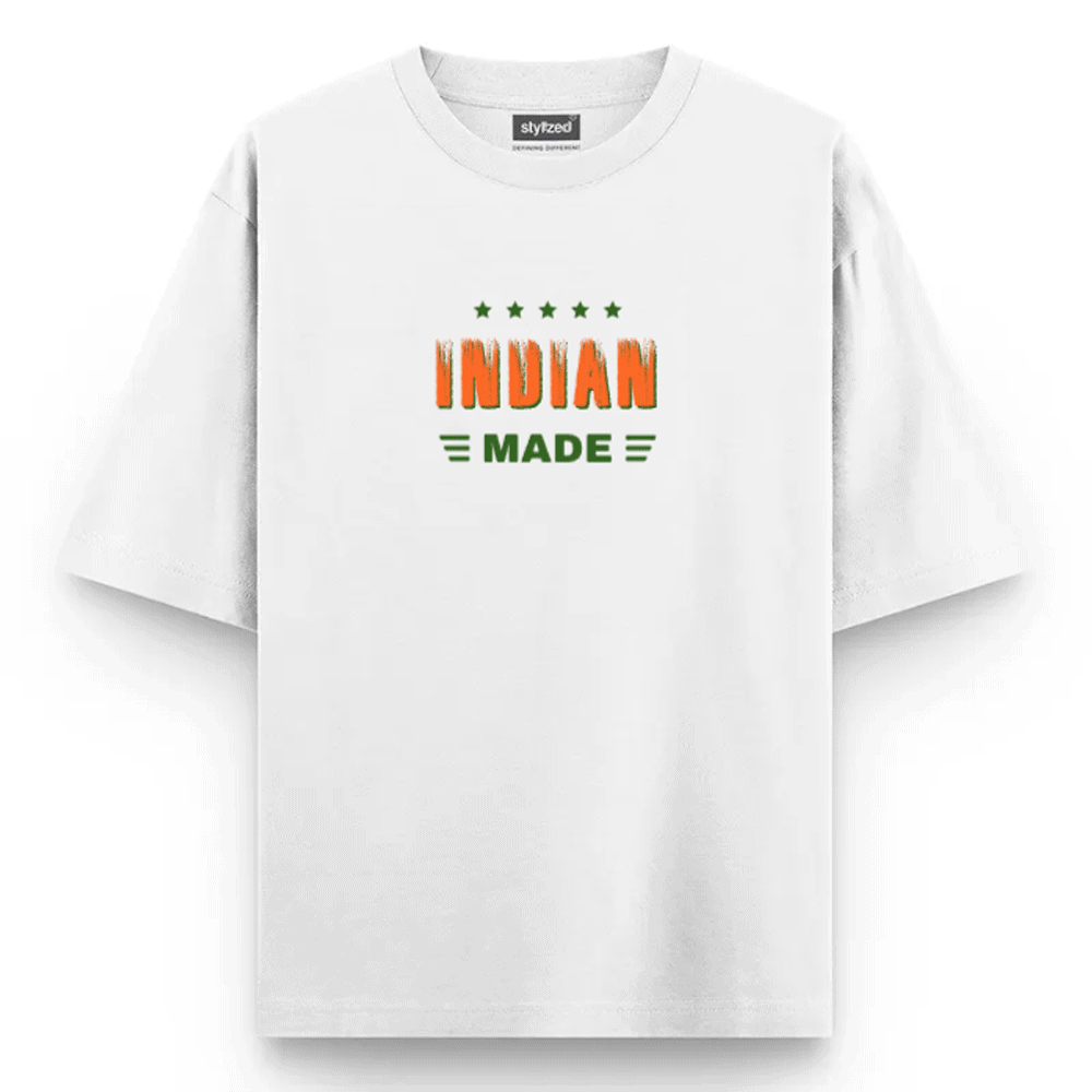 Custom Nationality Made T-shirt - Oversize - White / XS - T-Shirt