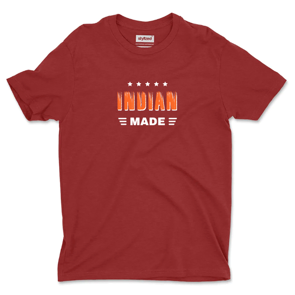 Custom Nationality Made T - shirt - Classic - Maroon / XS - T - Shirt
