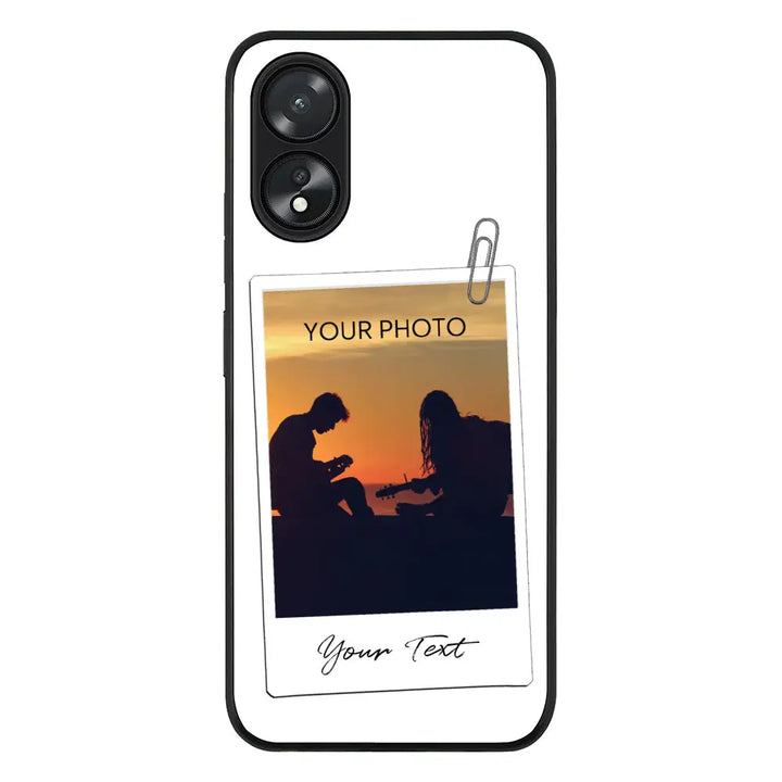 Oppo A18 / Oppo A38 / Rugged Black Phone Case Polaroid Photo Phone Case - Oppo - Stylizedd