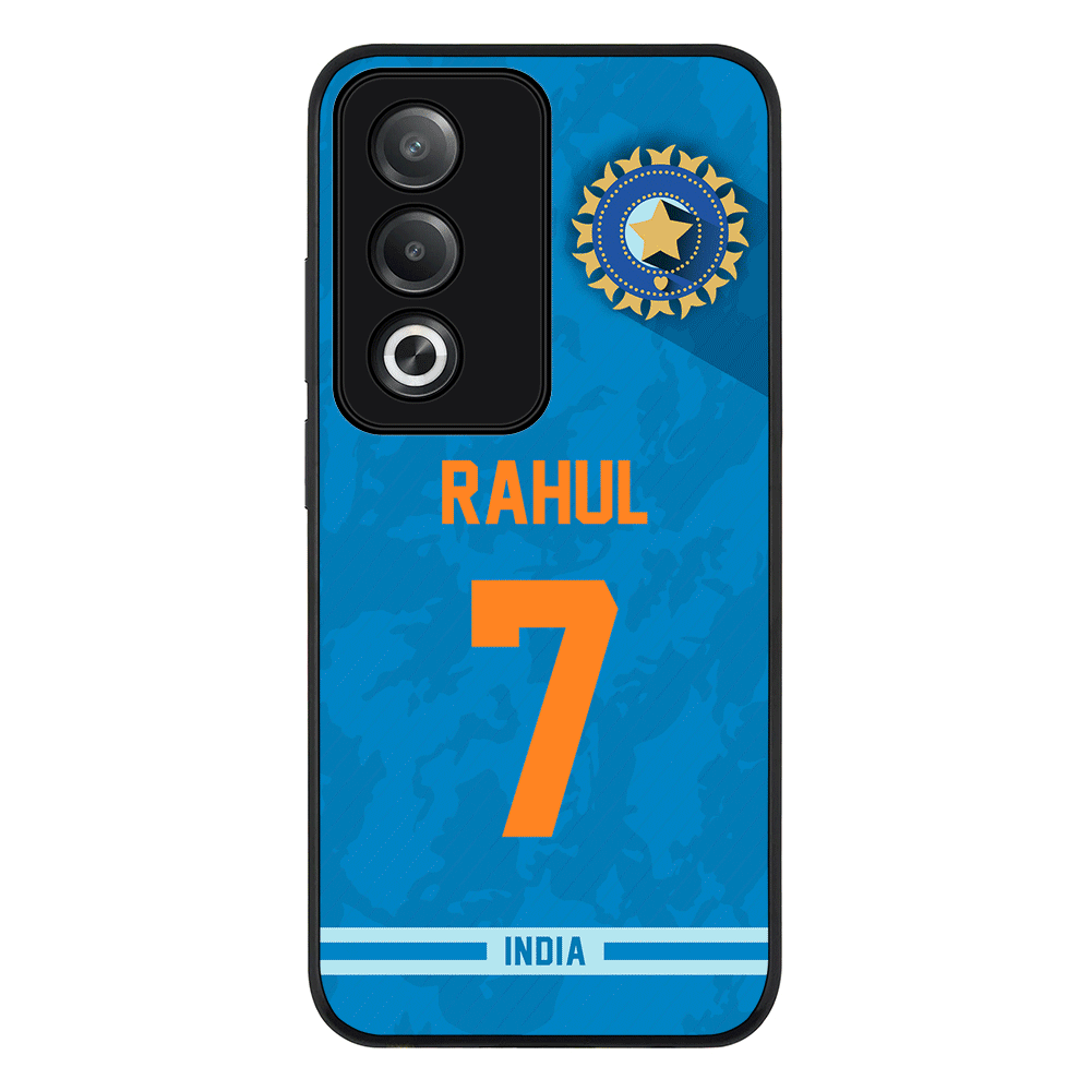 Oppo A3 Pro / A80 / Rugged Black Personalized Cricket Jersey Phone Case Custom Name & Number - Oppo - Stylizedd.com