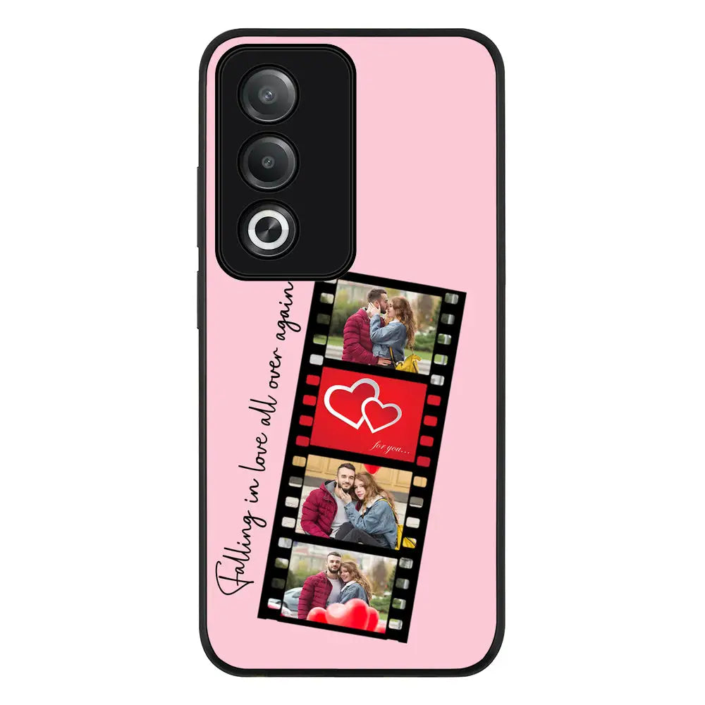 Oppo A3 Pro / A80 / Rugged Black Custom Valentine Photo Film Strips, Phone Case - Oppo - Stylizedd.com
