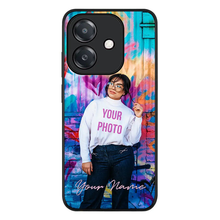 Oppo A3x 4G / A3 4G / Rugged Black Custom Photo, My Style Phone Case - Oppo - Stylizedd.com