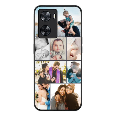 Oppo A57 4G / Oppo A7 7 4G / Oppo A77s Rugged Black Personalised Photo Collage Grid Phone Case - Oppo - Stylizedd.com