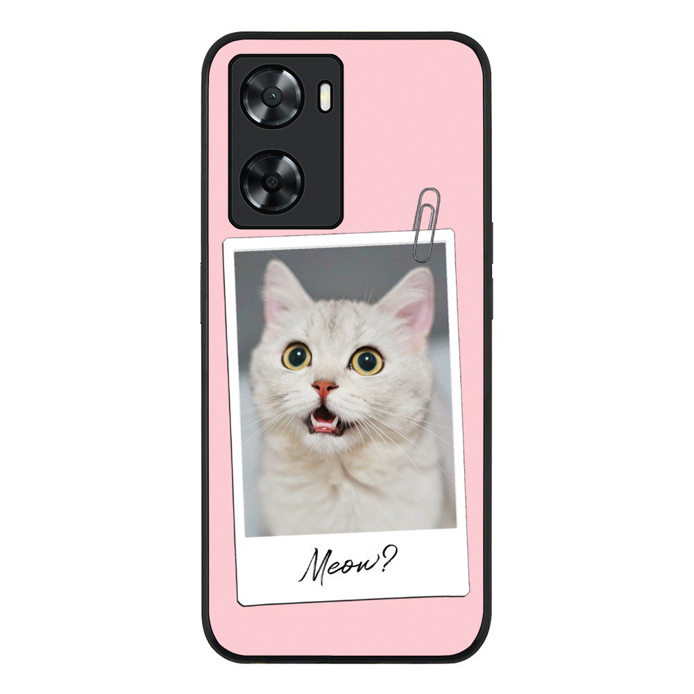 Oppo A57 4G / Oppo A7 7 4G / Oppo A77s / Rugged Black Polaroid Photo Pet Cat, Phone Case - Oppo - Stylizedd.com