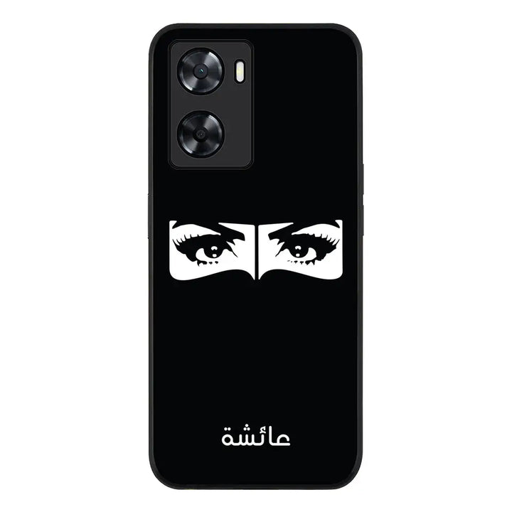 Oppo A57 4G / Oppo A77 4G / Oppo A77s / Rugged Black Custom Name Niqabi Eye, Phone Case - Oppo - Stylizedd.com