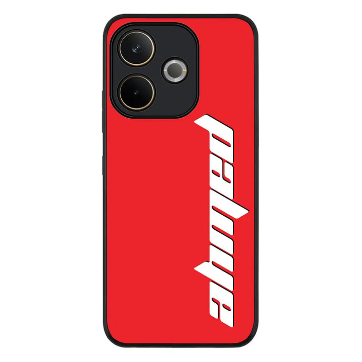 Custom Text Vertical Name Phone Case - Oppo - A5 Pro 5G / 4G / Rugged Black - Stylizedd