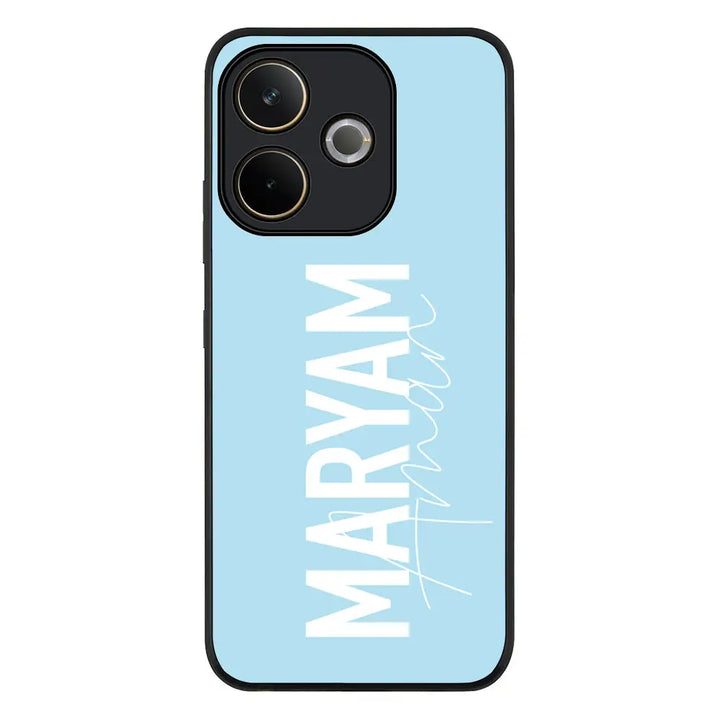 Personalized Name Vertical Phone Case - Oppo - A5 Pro 5G / 4G / Rugged Black - Stylizedd
