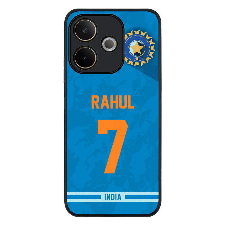 Personalized Cricket Jersey Phone Case Custom Name & Number - Oppo - A5 Pro 5G / 4G / Rugged Black