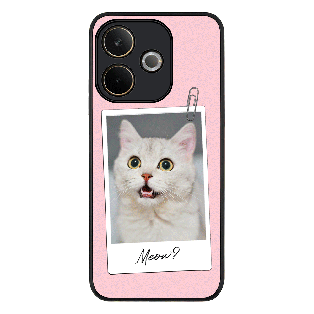 Polaroid Photo Pet Cat Phone Case - Oppo - A5 Pro 5G / 4G / Rugged Black - Stylizedd