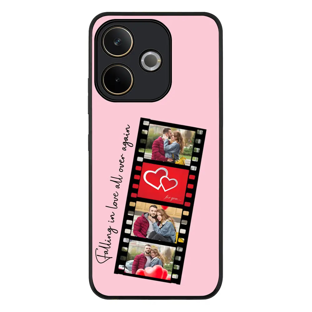 Custom Valentine Photo Film Strips Phone Case - Oppo - A5 Pro 5G / 4G / Rugged Black - Stylizedd