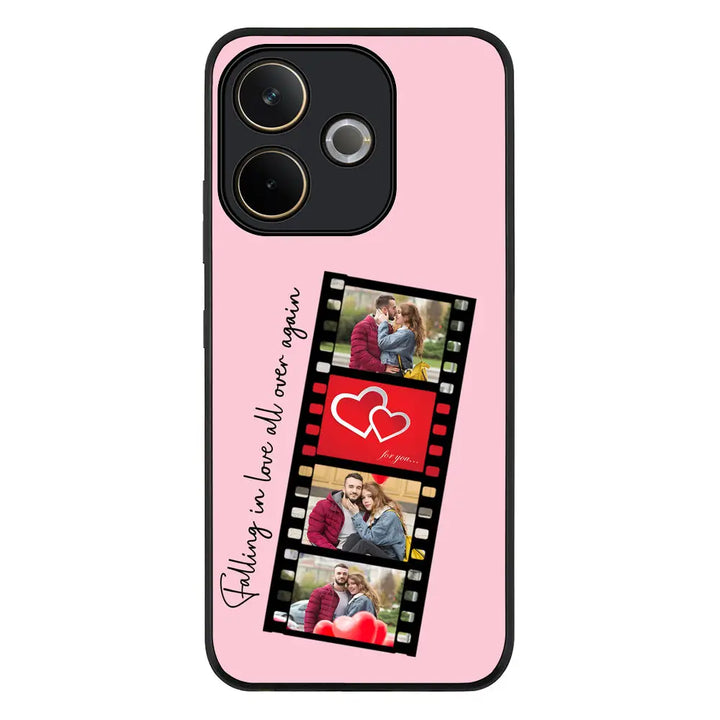 Custom Valentine Photo Film Strips Phone Case - Oppo - A5 Pro 5G / 4G / Rugged Black - Stylizedd